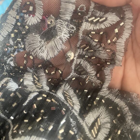 Pisarro Nights Nordstroms Beaded Evening Cocktail Party Dress Womens Sz 12 - Picture 16 of 16